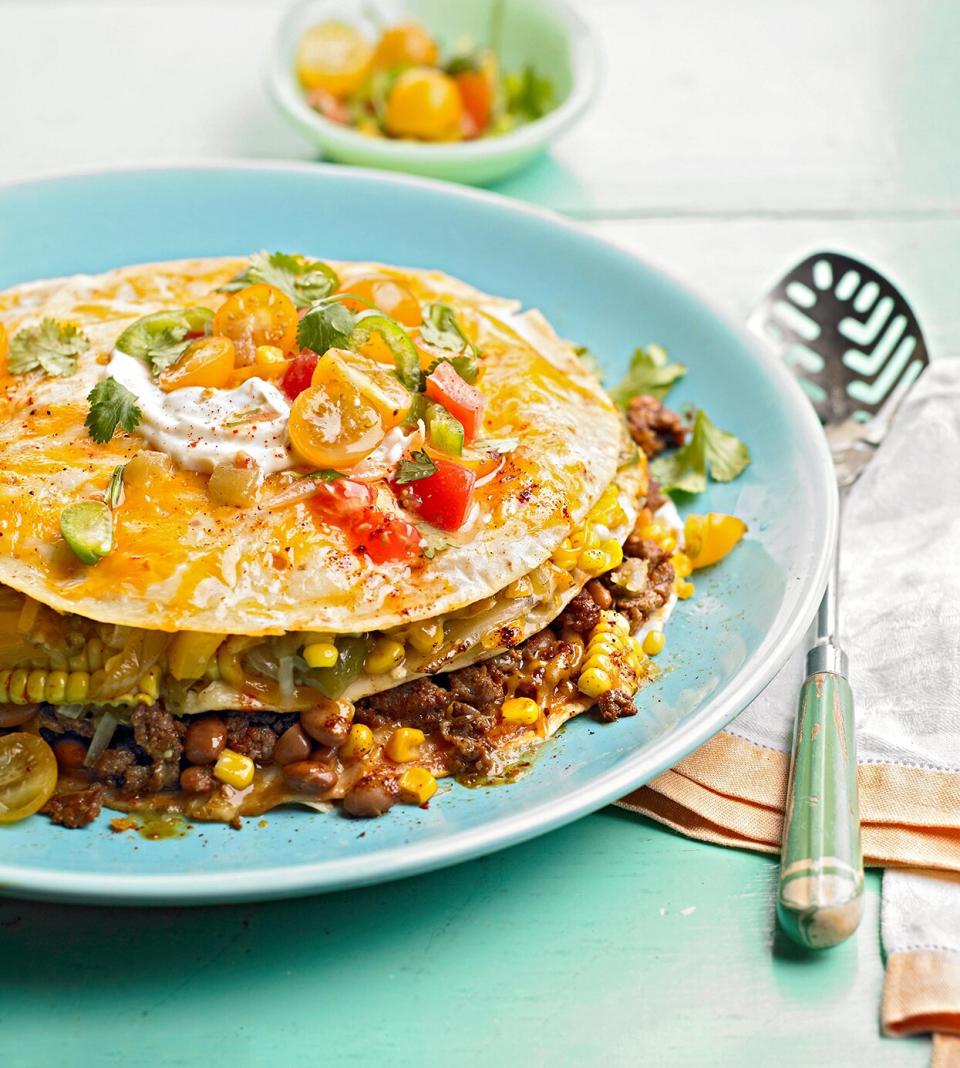 Make this Mexican casserole recipe your own by customizing with your favorite cheese and beans. Whatever you choose, this beef casserole recipe will be a crowd-pleaser!