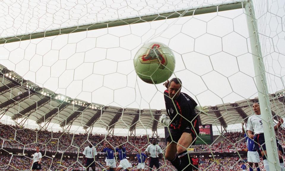 <span>An example of that England v Brazil feeling. Oh, David!</span><span>Photograph: David Cannon/Getty Images</span>