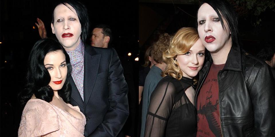 Marilyn Manson, Dita Von Teese, and Evan Rachel Wood