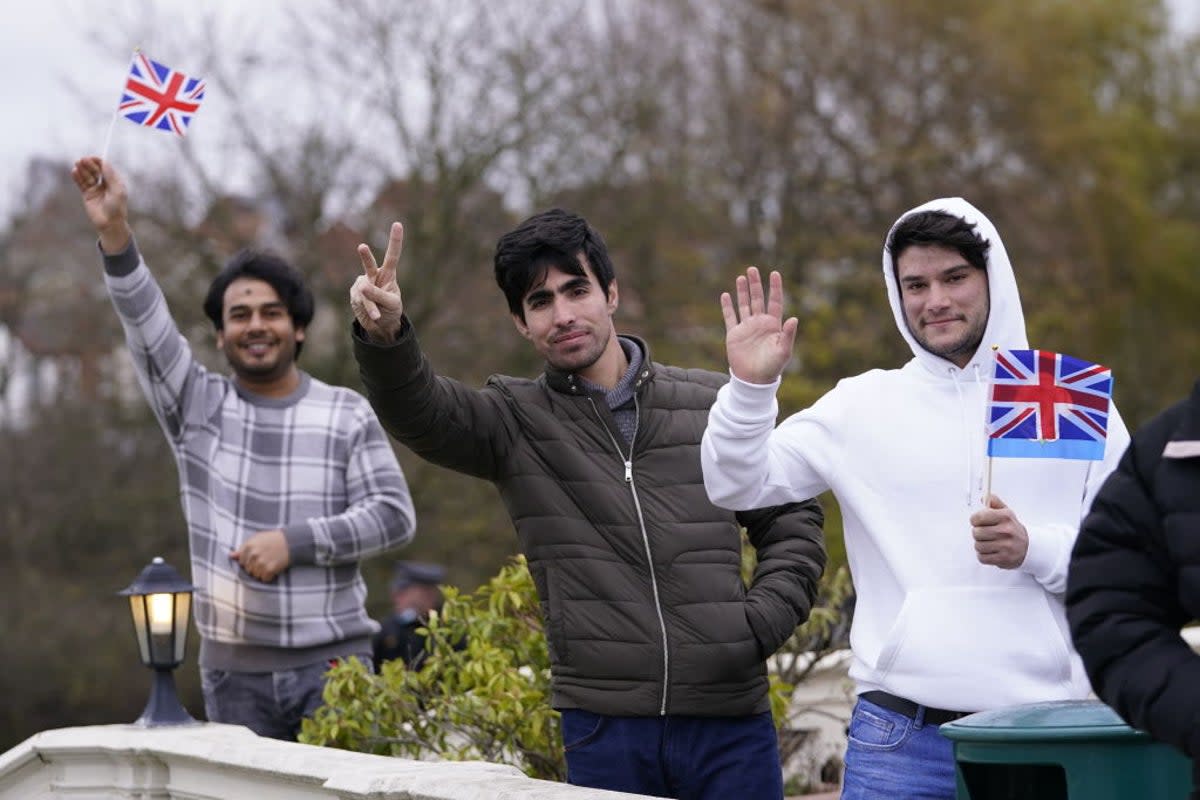 Refugees from Afghanistan, who were placed in a Leeds hotel (Getty)
