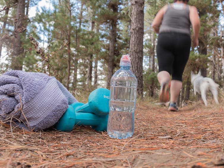 <span class="caption">At least you can do something about being obese.</span> <span class="attribution"><a class="link " href="https://www.shutterstock.com/image-photo/overweight-woman-jogging-on-forest-trail-429163678?src=lqSQXGtk4kVXYVPT7MT_zA-1-6" rel="nofollow noopener" target="_blank" data-ylk="slk:Gabrielle Ray/Shutterstock;elm:context_link;itc:0;sec:content-canvas">Gabrielle Ray/Shutterstock</a></span>