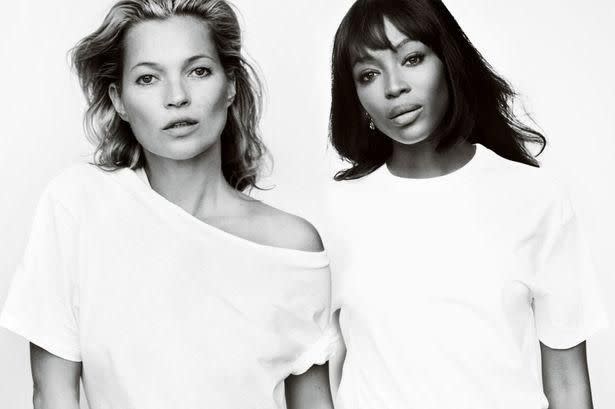 Kate Moss and Naomi Campbell.