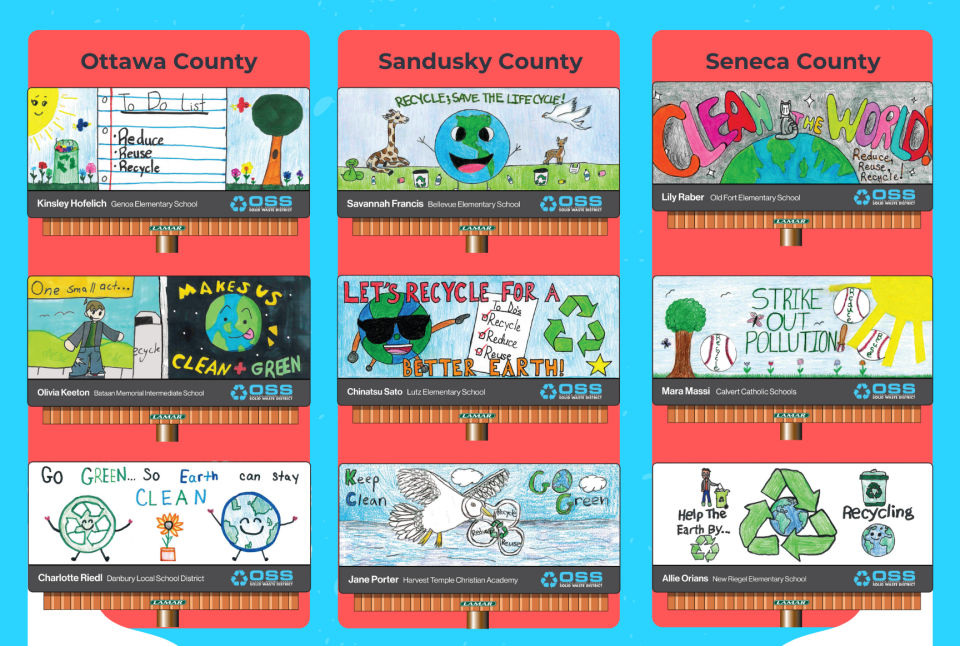 The Ottawa Sandusky Seneca Solid Waste District has named its 2024 Billboard Contest winners.