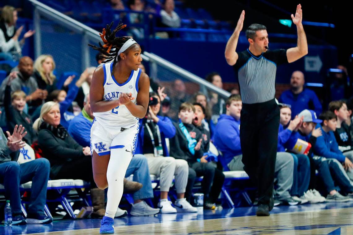 Saniah Tyler averaged 10.2 points in 26.8 minutes per game as a sophomore after barely playing for Kentucky as a freshman.