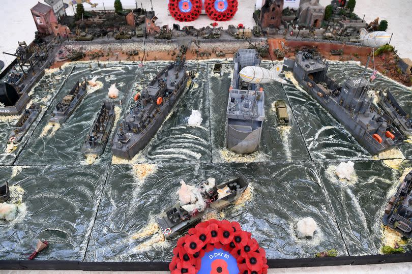 An impressive diorama, giving people an insight into what the D-Day landings looked like