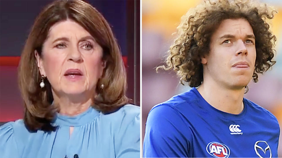 a 50-50 split image shows Caroline Wilson on the left and Ben Brown on the right.