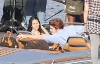 <b>Movie star stunt doubles</b><br><br> <b>Twi-hards…</b> ‘Twilight’ stars <b>Robert Pattinson</b> and <b>Kristen Stewart</b> were too precious to film a speed boat scene in ‘Breaking Dawn – Part 1’, so doubles were used instead. (Credit: Rex) <br><br><b>[Related gallery: <a href="http://uk.movies.yahoo.com/photos/best-movie-star-lookalikes-slideshow/" data-ylk="slk:Best movie star lookalikes;elm:context_link;itc:0;sec:content-canvas;outcm:mb_qualified_link;_E:mb_qualified_link;ct:story;" class="link  yahoo-link">Best movie star lookalikes</a>]</b>