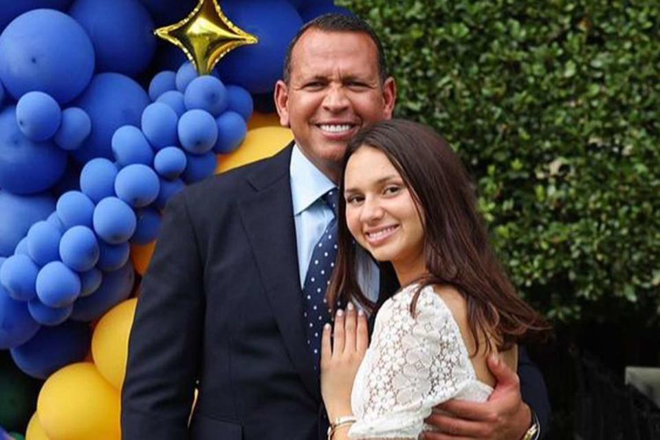 Alex Rodriguez/Instagram
 A-Rod poses with daughter Natasha