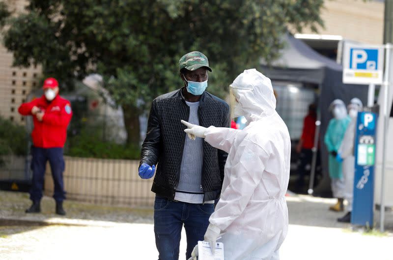 FILE PHOTO: The spread of the coronavirus disease (COVID-19) in Lisbon