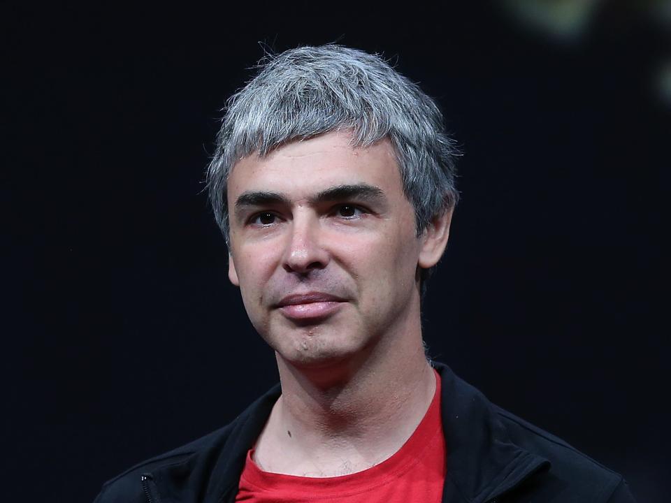 Larry Page, Google co-founder and CEO, speaks during opening remarks at the Google I/O developer conference at the Moscone Center May 15, 2013 in San Francisco.