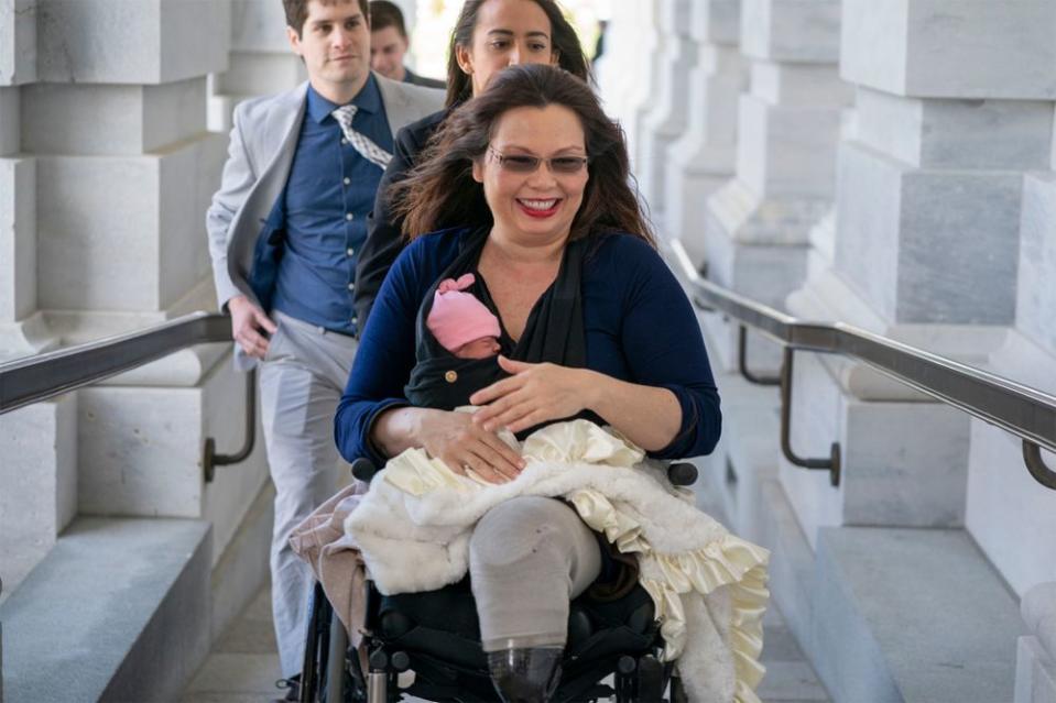 Sen. Tammy Duckworth and daughter Maile