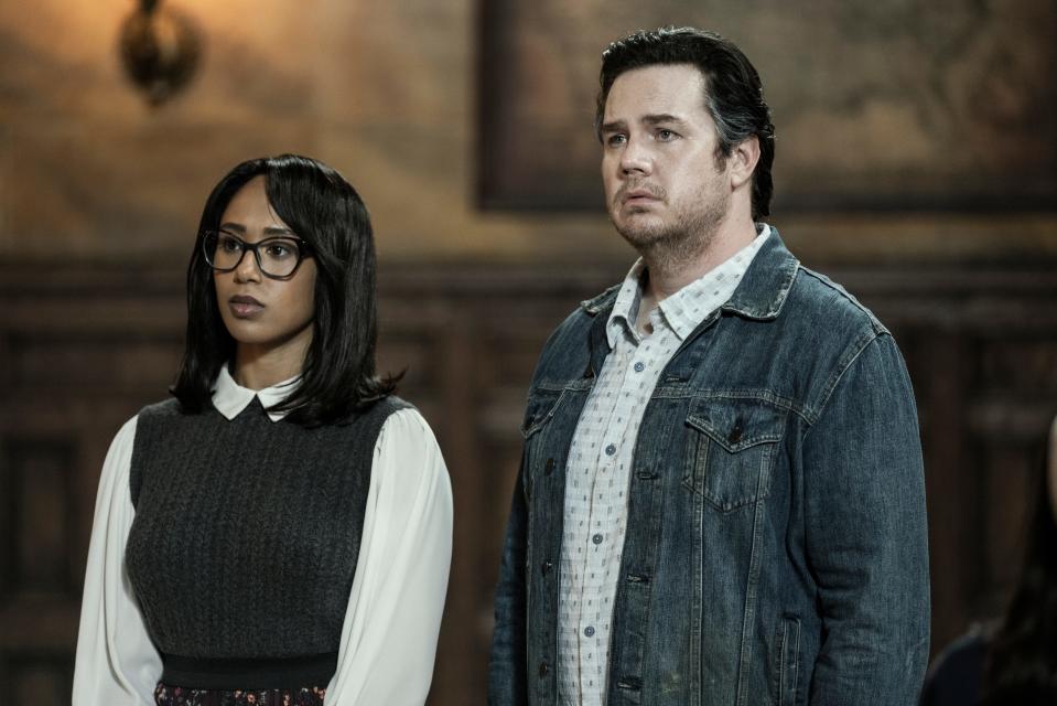 Margot Bingham and Josh McDermitt as Max and Eugene on &quot;TWD.&quot;