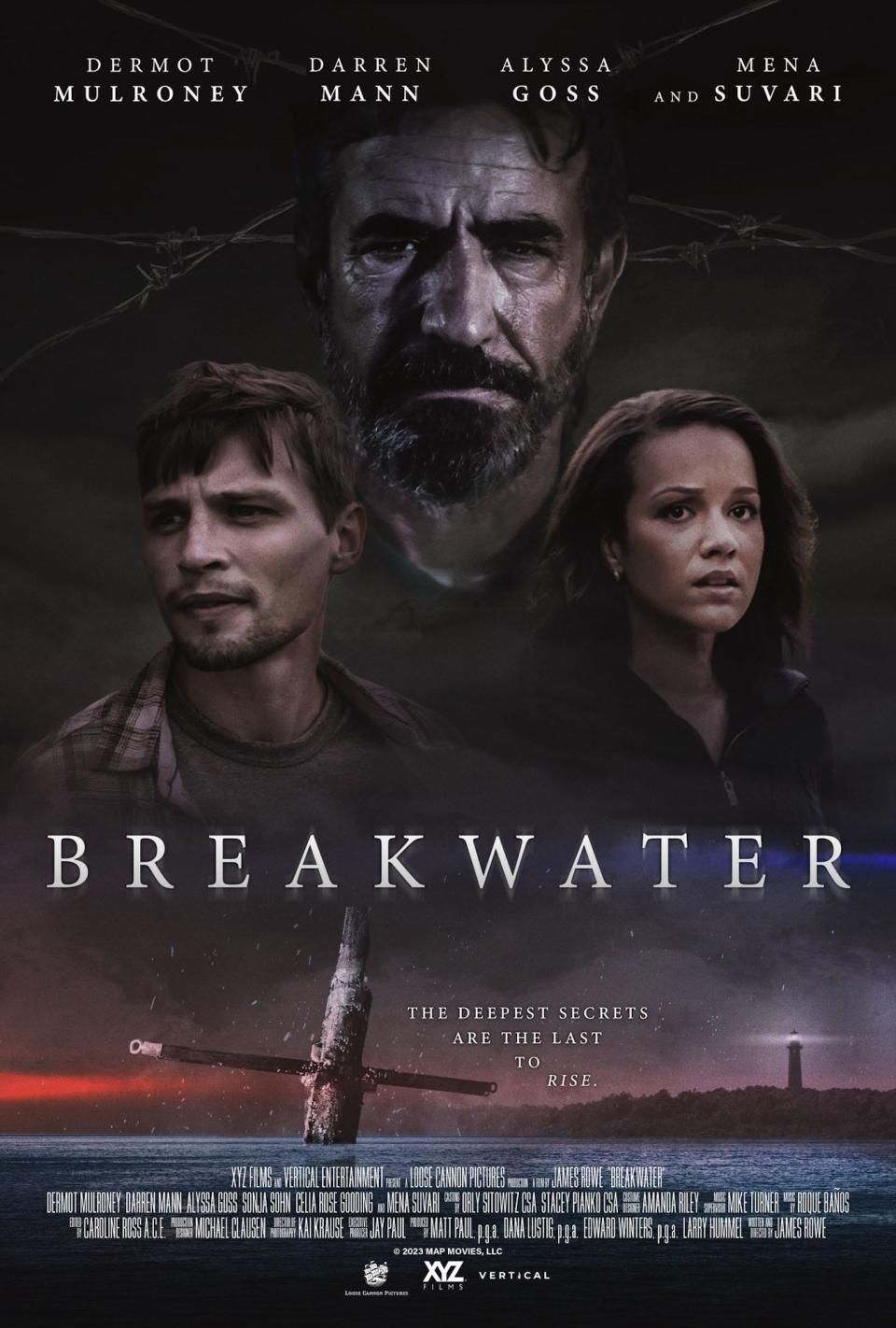 Movie poster for Wilmington-shot thriller "Breakwater," which hits screens Dec. 22.