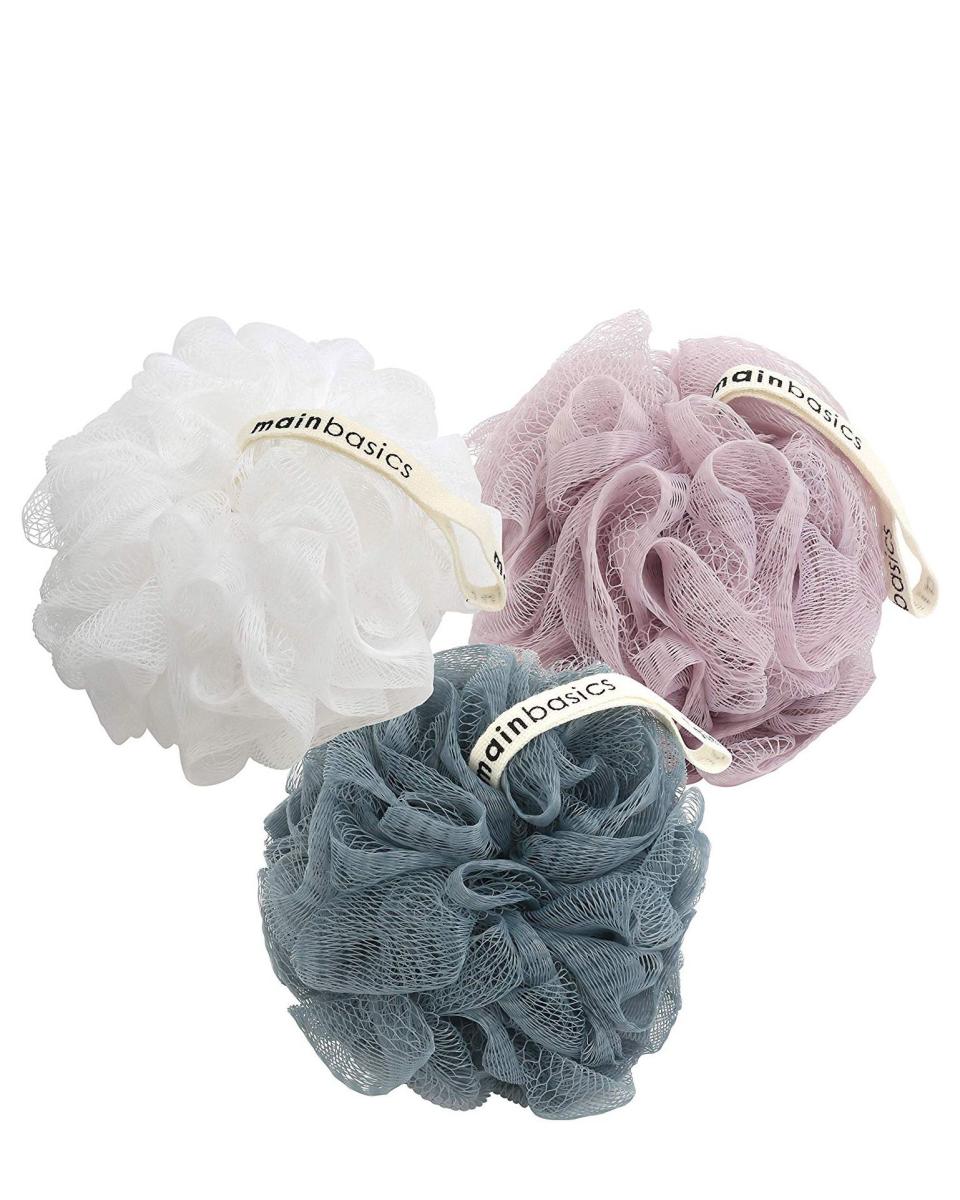 MainBasics Bath Shower Loofah Set of 3