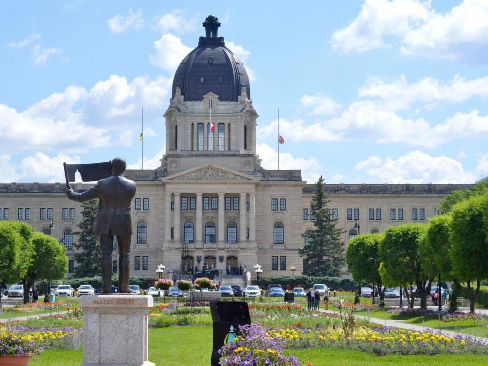 The fall sitting of Saskatchewan's legislature began Wednesday with the throne speech. (Alexander Quon/CBC - image credit)