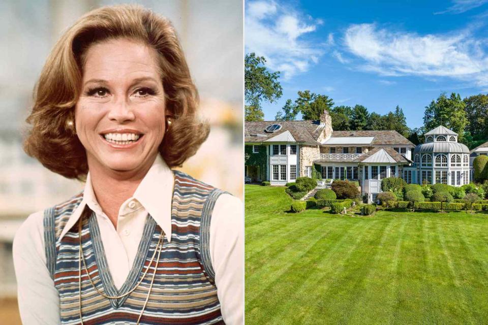 <p>CBS Photo Archive/Getty; Daniel Milstein for Sothebyâ€™s International Realty</p> Mary Tyler Moore