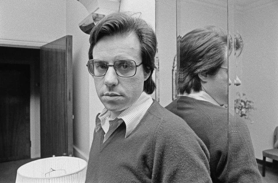 Peter Bogdanovich in a sweater vest