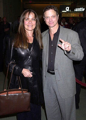 Gary Sinise and wife at the Hollywood premiere for The Dancer Upstairs