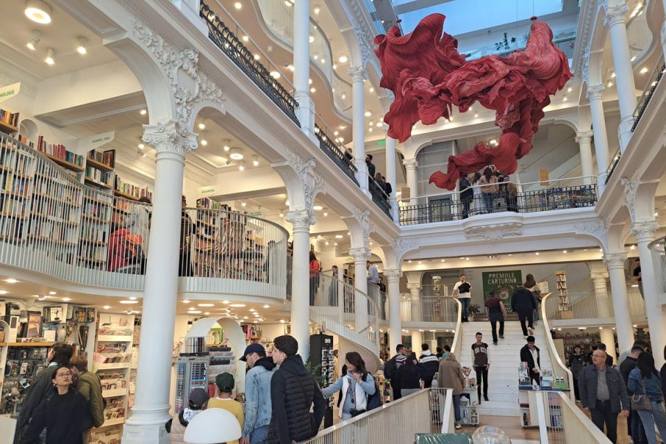 Cărturești Carusel is a six-storey bookshop (Joanna Whitehead)