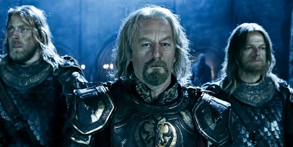 Bernard Hill will always be remembered as the noble Theodon in Peter Jackson's Lord of the Rings trilogy. (New Line/Alamy)