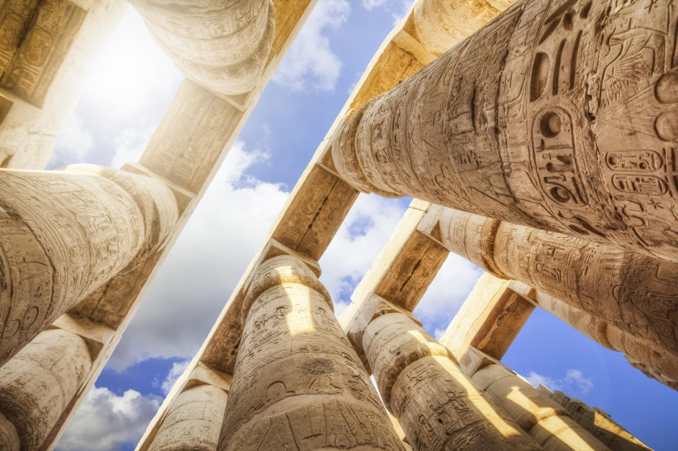 Pillars of the Great Hypostyle Hall from the Precinct of Amun-Re