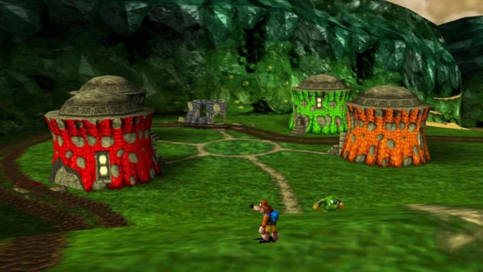 A village area in Banjo-Tooie