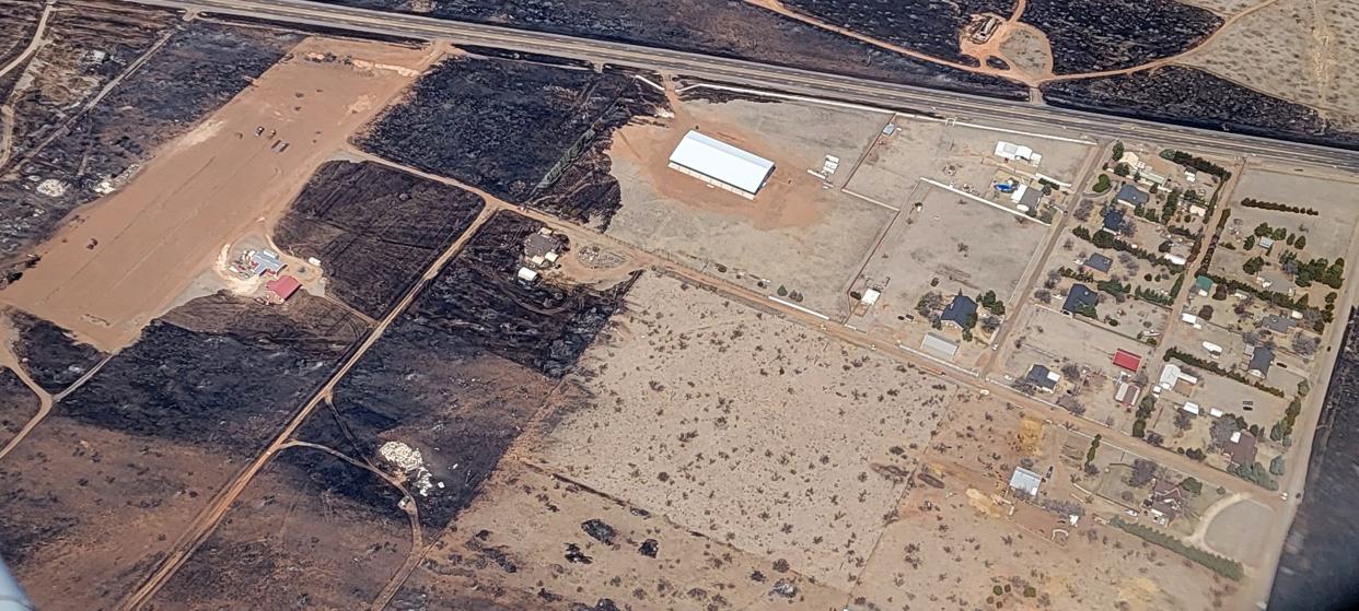 While some homes in the Fritch area were spared from the Windy Deuce Fire, others were completely destroyed. Numerous structures have been impacted by the active wildfires throughout the Texas Panhandle. As of 11 a.m. Tuesday, the Windy Deuce Fire was an estimated 144,000 acres and 55 percent contained.