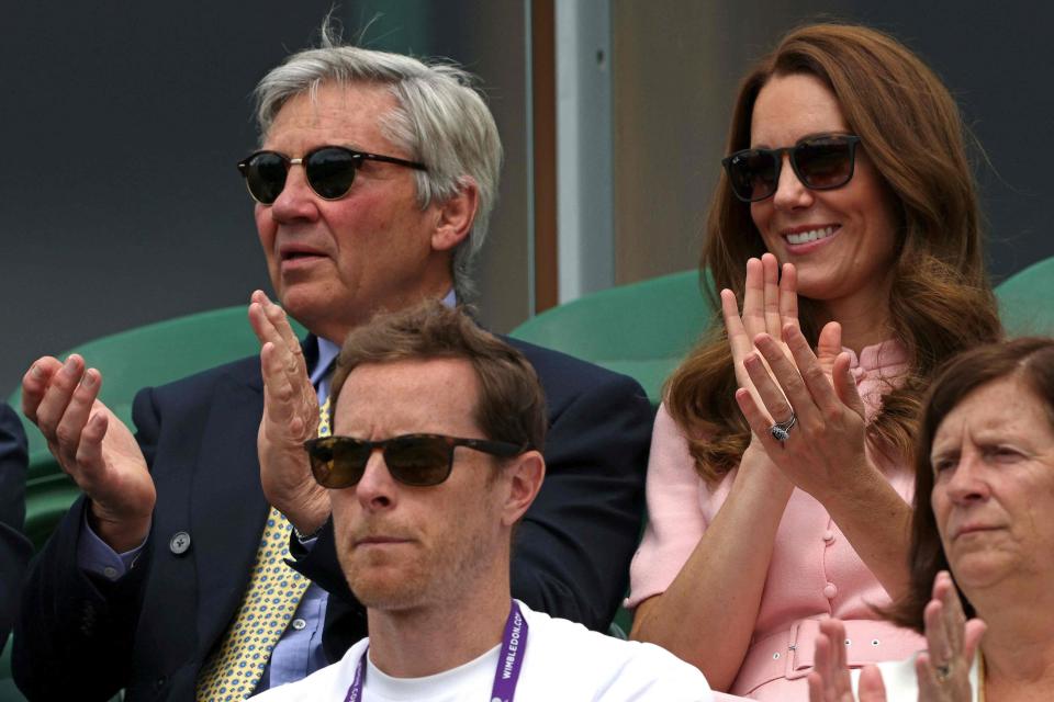 The Duchess of Cambridge with father Michael Middleton (AFP via Getty Images)