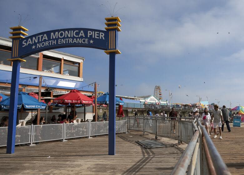 Los Angeles, CA - June 25: Santa Monica Pier on Tuesday, June 25, 2024 in Los Angeles, CA. (Zoe Cranfill / Los Angeles Times)