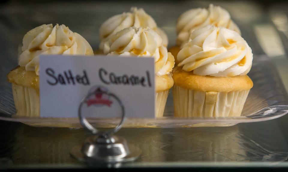 There are more than 40 varieties of cupcakes at Sweets & Treats bakery in Dover.