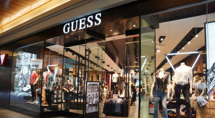 A Guess (GES) store in a shopping mall