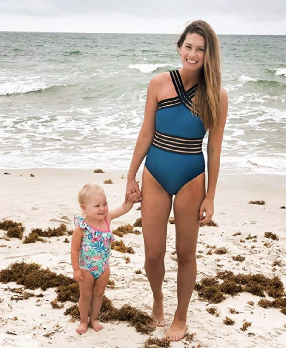 Moms love the gorgeous swimsuit. (Photo: Amazon)