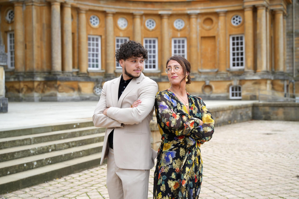 Matt and Roisin go head to head in the Interior Design Masters final. (BBC)