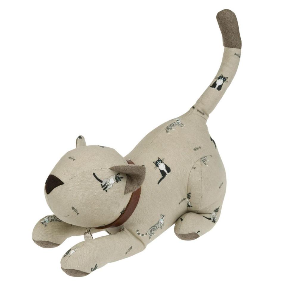 <p><a rel="nofollow noopener" href="https://www.johnlewis.com/sophie-allport-cat-door-stop/p2916215" target="_blank" data-ylk="slk:BUY NOW;elm:context_link;itc:0;sec:content-canvas" class="link ">BUY NOW</a><strong> John Lewis, £33</strong></p><p>Cute and fun, this cat door stop is not only a great practical gift for new homeowners but a charming one too. </p>