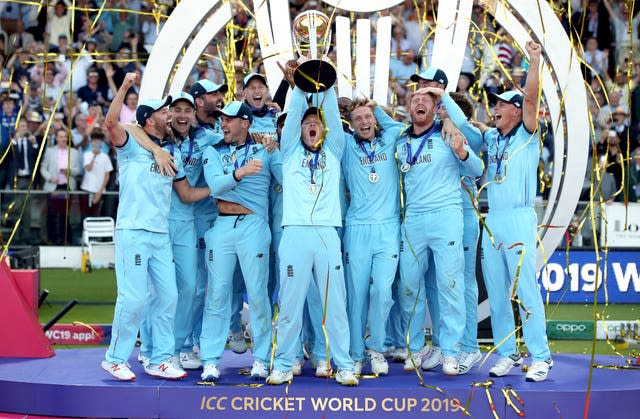 England celebrate winning the World Cup