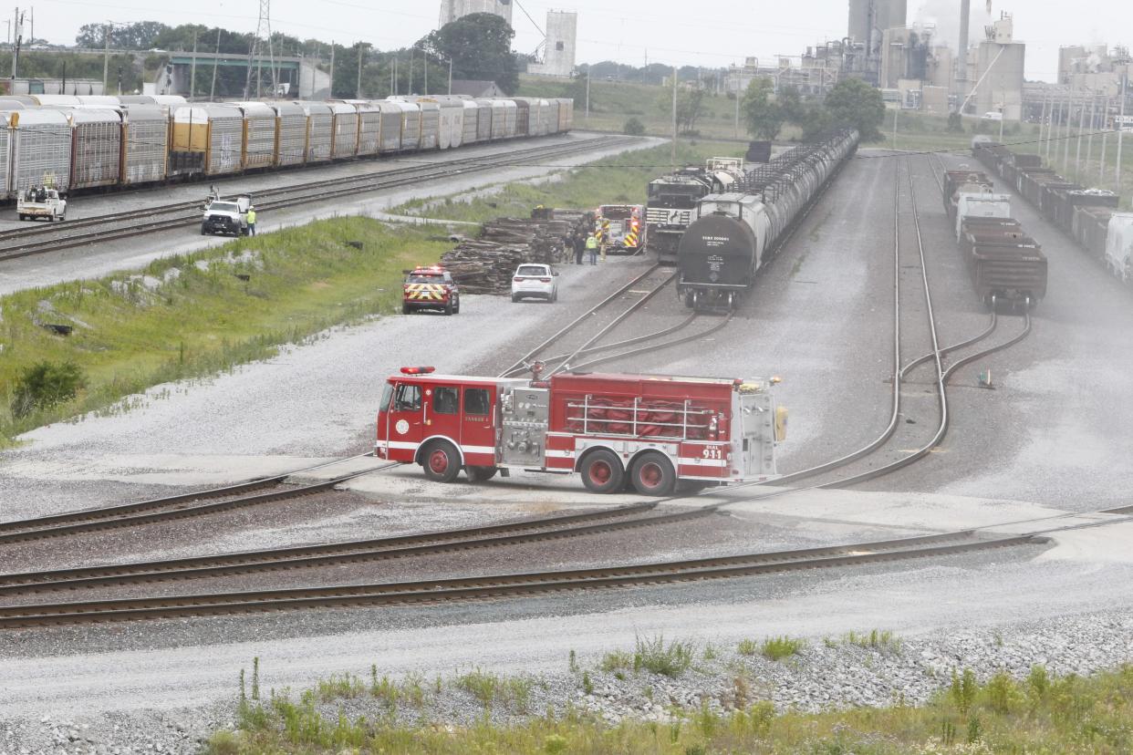 Lafayette firefighters responded about 12:40 p.m. Monday to a report of a fire in a train car which was on the tracks south of the the Tractor Supply store in the 4800 block of Indiana 38. Turned out to be a fire in a locomotive, according to Lafayette Fire Department. There are no reports of injuries.