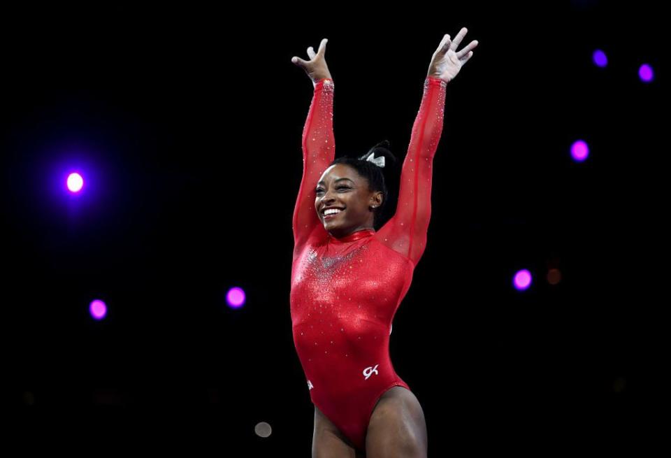 <p><strong>Country: </strong>USA</p><p><strong>Sport: </strong>Gymnastics</p><p>Biles rose to fame after competing in Rio in 2016 with her four gold medals won at the tournament. Now, she's hoping to make history by competing in five events where, if she wins them all, she will become the first American woman to win five gold medals at a Games. She would also be the first woman to earn back-to-back wins since the 1960s, according to <a href="https://eu.usatoday.com/story/sports/olympics/2021/07/21/get-know-simone-biles-olympics-stars-schedule-age-medal-count/8002480002/" rel="nofollow noopener" target="_blank" data-ylk="slk:USA Today.;elm:context_link;itc:0;sec:content-canvas" class="link ">USA Today.</a> </p>