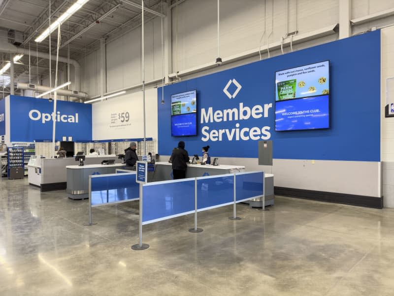 Novi, Michigan, USA - Feb 3 2023 : Membership services at Sams club store