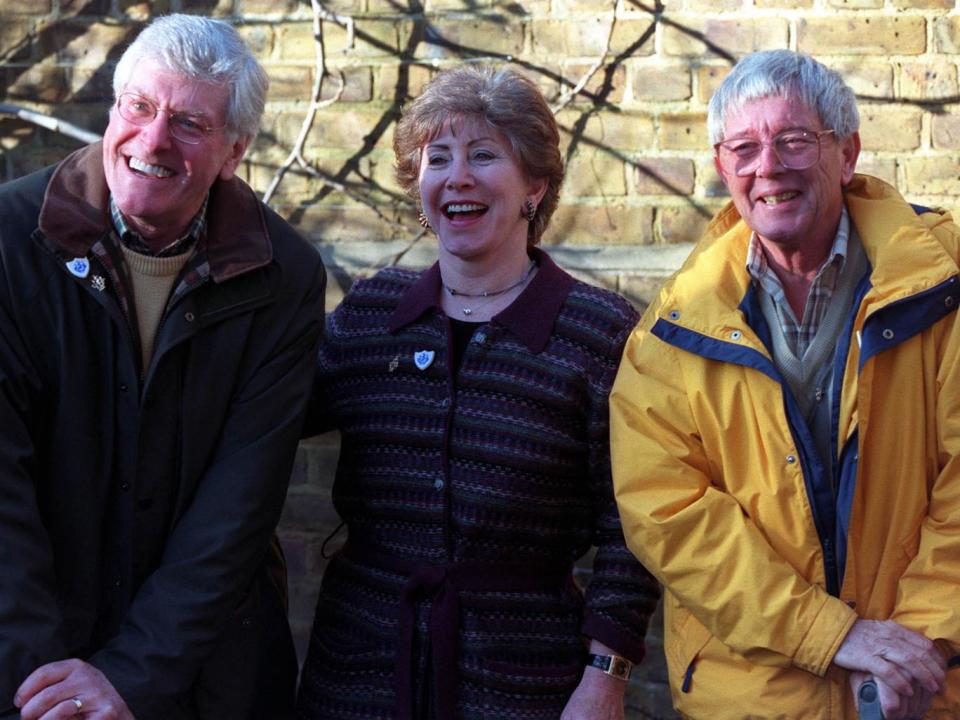 Purves, Singleton and Noakes together again in January 2000 (PA)