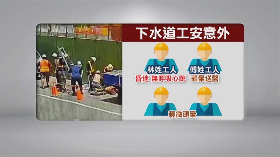 高雄下水道工程意外　1工人救起無生命跡象