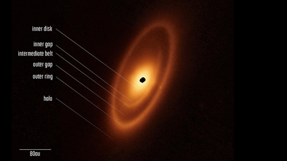 Fomalhaut debris rings - JWST STScI