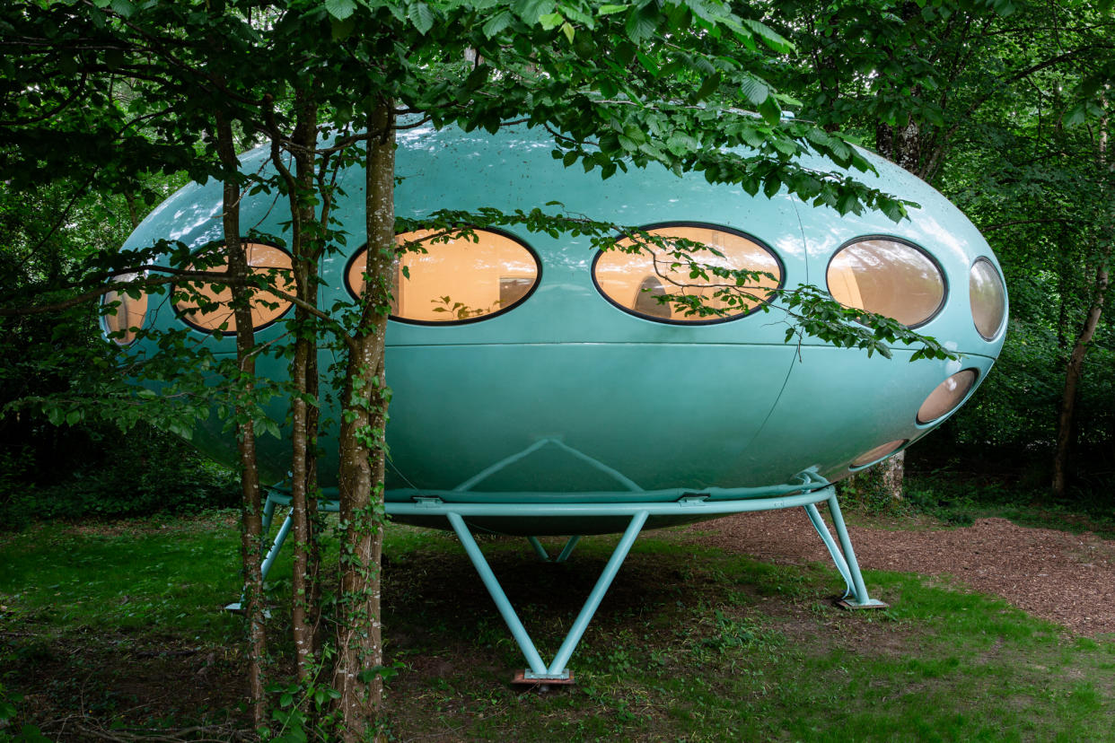 Beam us up Scotty, we're ready for a kip in this amazing Futuro House (Image: Marston Park) 