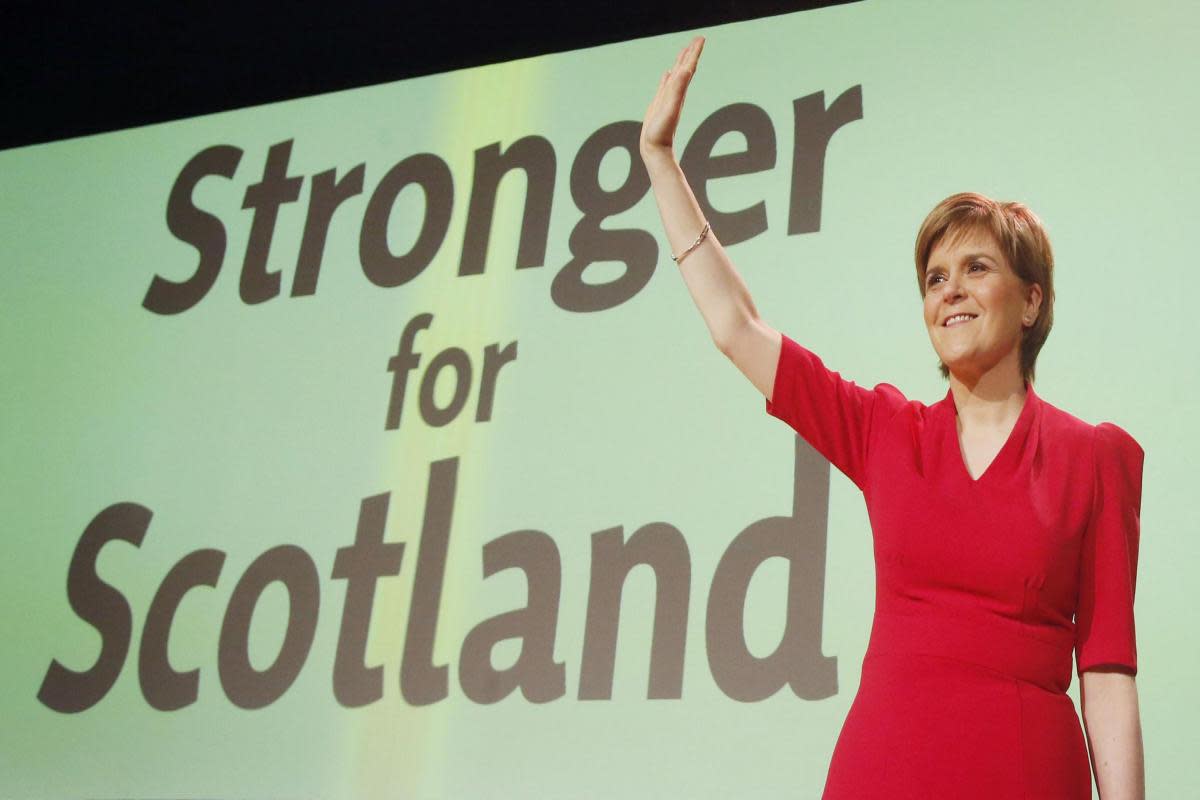 Nicola Sturgeon during the SNP conference at the SECC in Glasgow in 2015 <i>(Image: PA)</i>