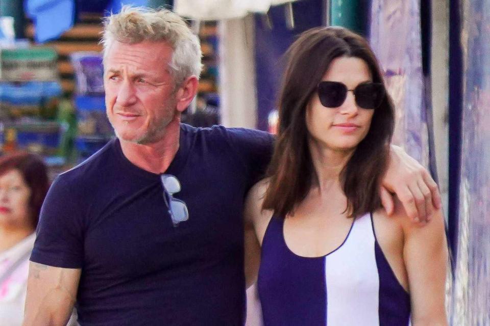 <p>MEGA </p> Sean Penn and Olga Korotyayeva take in the sights in Saint-Tropez.