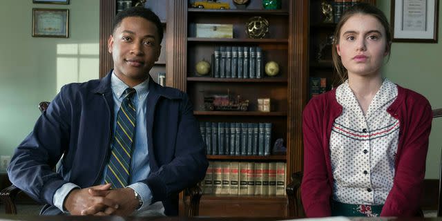 <p>Curtis Baker/Netflix</p> Jacob Latimore and Sami Gayle in ‘Candy Jar’