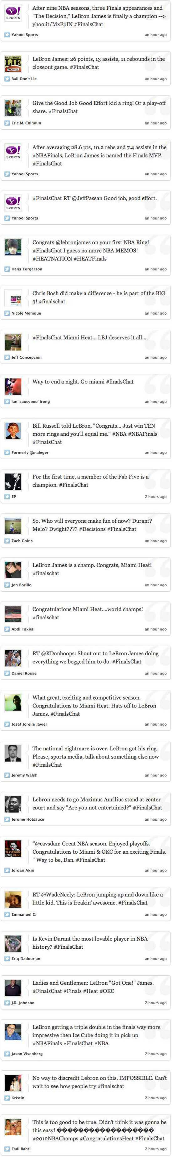 The Miami Heat win the 2011-12 NBA title: Yahoo! Sports experts