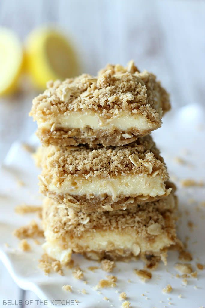 Oatmeal Lemon Creme Bars