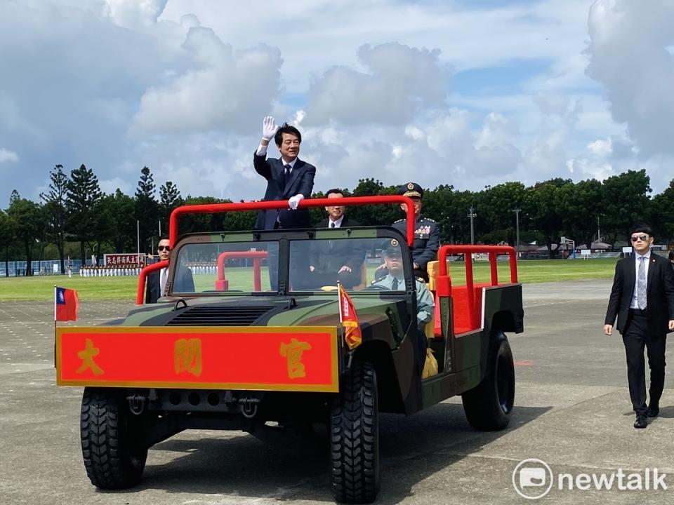 總統賴清德今親臨主持黃埔軍校建校百年校慶典禮。   圖：周煊惠 / 攝