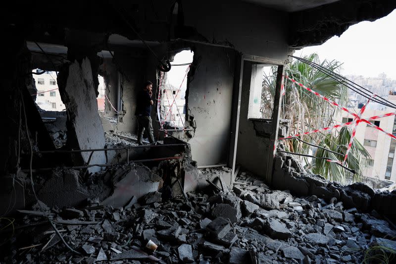 Aftermath of an Israeli raid in Nablus