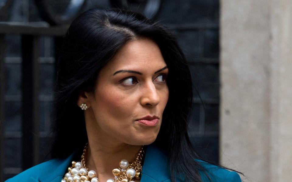 Damian Collins, the MP Folkestone and Hythe said he was “repeatedly assured” by Home Secretary Priti Patel, pictured, asylum seekers would receive all of the support they needed at the Ministry of Defence site - Ben Pruchnie/Getty Images
